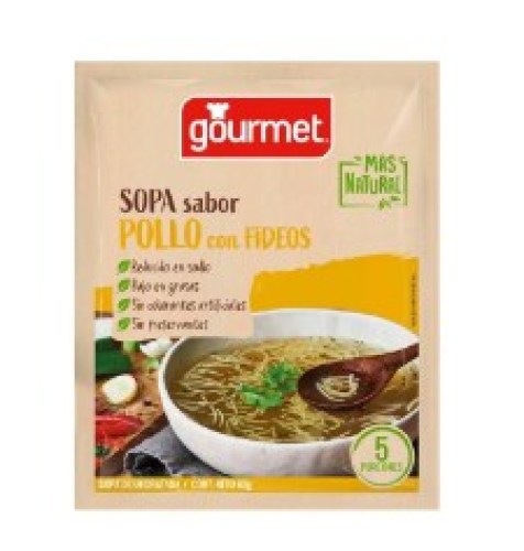 sopa sabor pollo con fideos